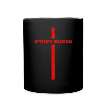 Uptempo - Rave - Hardstyle - Gabber - Gift - Full Colour Mug - black - Front