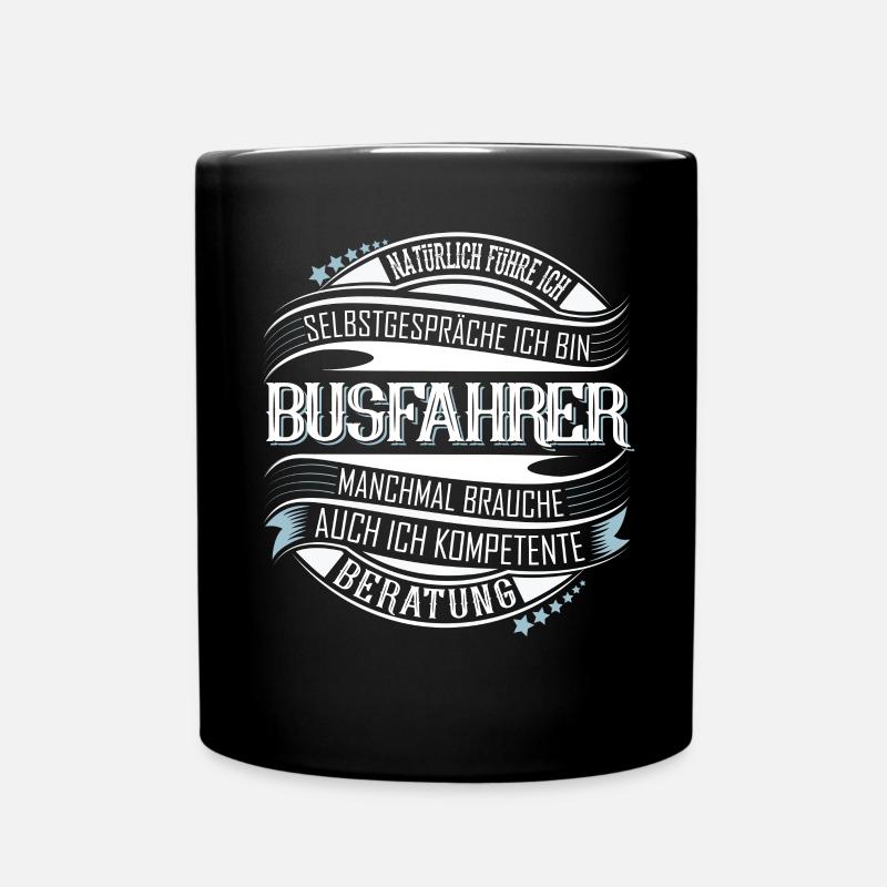 Busfahrer - Tasse einfarbig - Schwarz