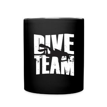 Équipe de plongée Diver Silhouette - Mug uni - noir - Devant