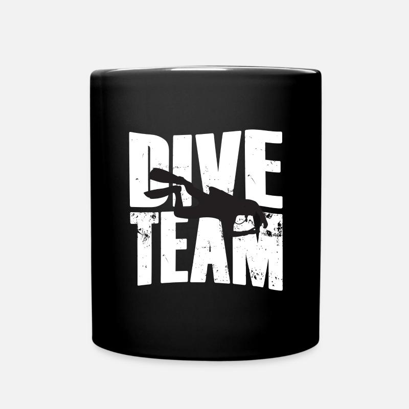 Équipe de plongée Diver Silhouette - Mug uni - noir