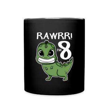 8ème anniversaire - 8 ans - J’ai 8 ans - Mug uni - noir - Devant