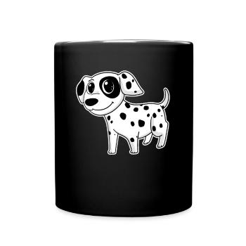 Chien de race dalmate - Mug uni - noir - Devant