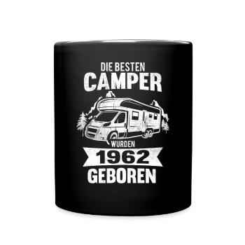 60. Geburtstag Camper 1962 Jahrgang 60 Jahre - Tasse einfarbig - Schwarz - Vorne