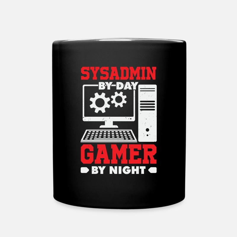 Administrateur système Gamer Sysadmin Cadeau - Mug uni - noir