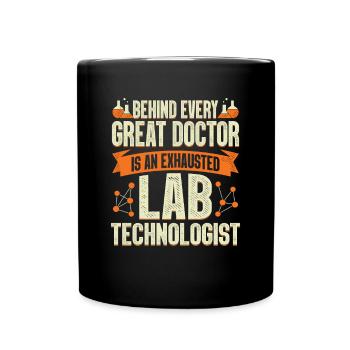 Technicien de laboratoire Profession Assistant de laboratoire Cadeau - Mug uni - noir - Devant