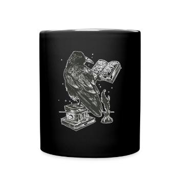 Rabe - Tasse einfarbig - Schwarz - Vorne
