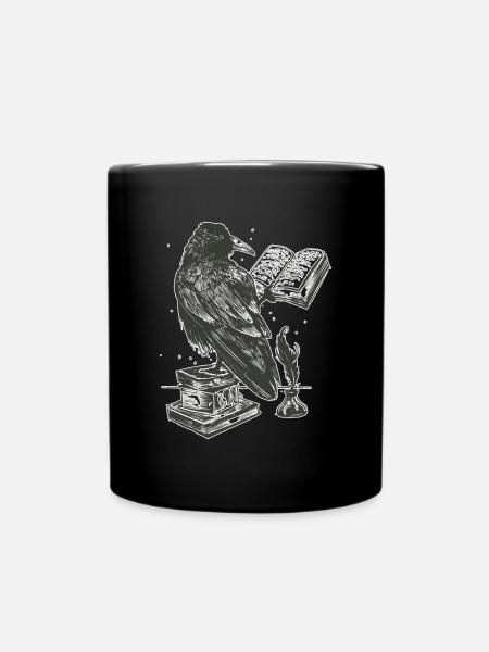 Rabe - Tasse einfarbig - Schwarz