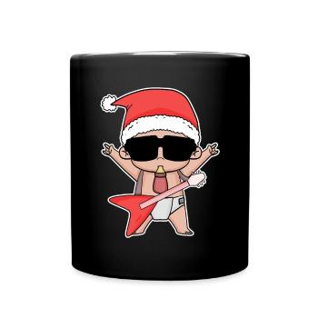 Cool Baby Weihnachten - Tasse einfarbig - Schwarz - Vorne