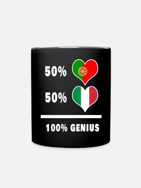 Italie et Portugal ingénieux / cadeau - Mug uni - noir