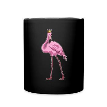 Couronne de flamant rose - Mug uni - noir - Devant