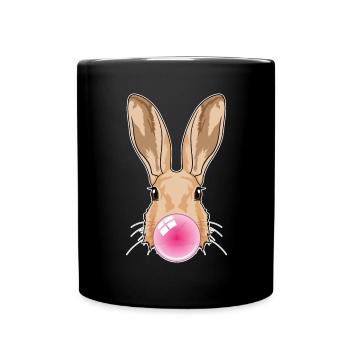 Hase Kaugummi - Tasse einfarbig - Schwarz - Vorne