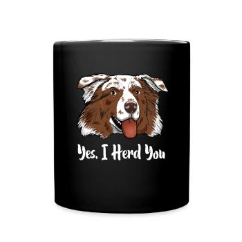 Berger australien australien Yes I Stove You - Mug uni - noir - Devant