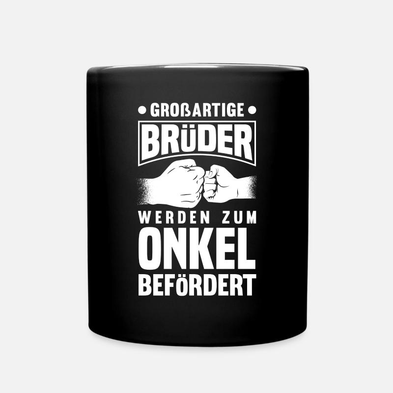 Onkel - Tasse einfarbig - Schwarz
