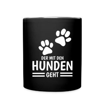 Dictons du chien et du maître - Mug uni - noir - Devant