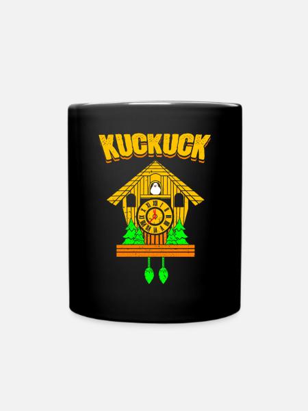 Cuckoo Clock Cuckoo - Full Colour Mug - black