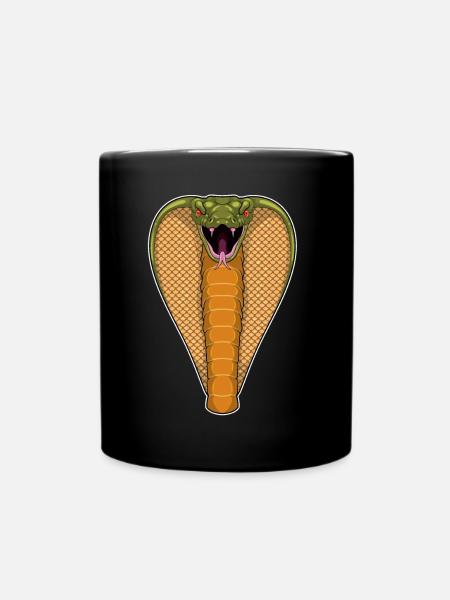 Cobra Snake - Full Colour Mug - black