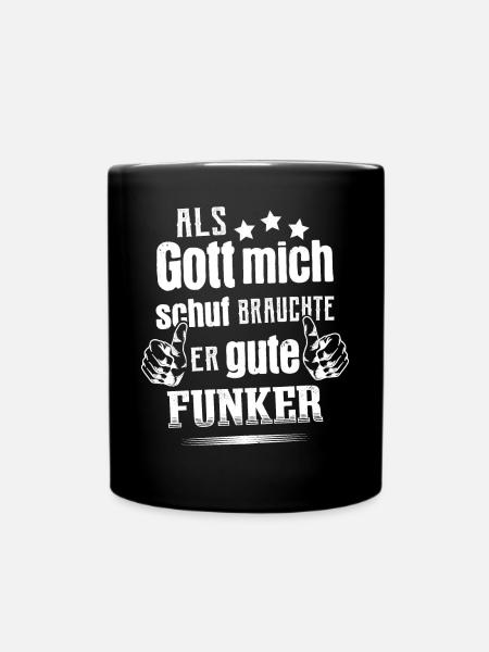 Amateurfunk Hobby Funker Lustig Amateurfunker - Tasse einfarbig - Schwarz