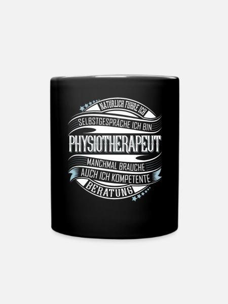 Physiotherapeut - Tasse einfarbig - Schwarz