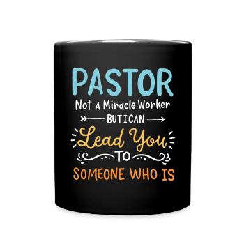 Pfarrer Priester - Tasse einfarbig - Schwarz - Vorne