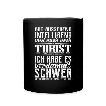 Tuba Gutaussehend Tubist Lustig Tubisten - Tasse einfarbig - Schwarz - Vorne