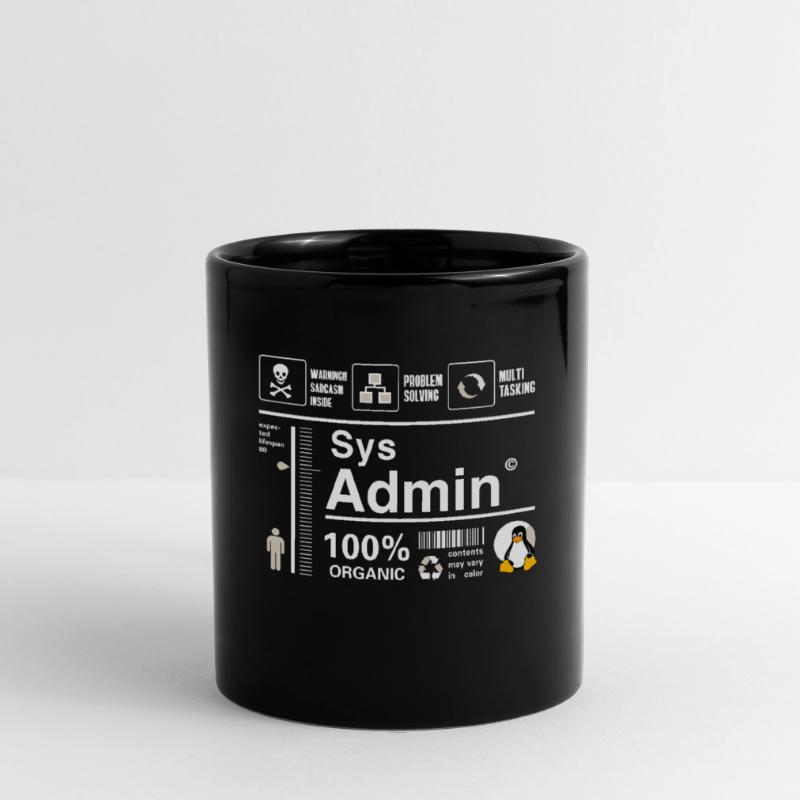 Sys Admin Penguin Computer Nerd pc Board cpu inh Full Colour Mug