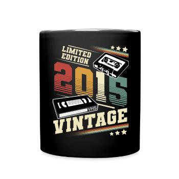 2015 Année de naissance Année de construction Anniversaire millésime - Mug uni - noir - Devant