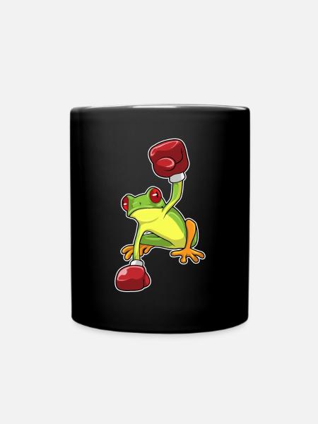 Boxer Grenouille Boxe Gants de Boxe Boxe - Mug uni - noir