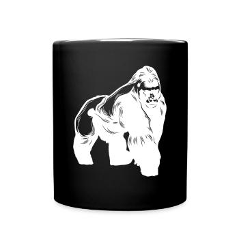 Gorilla Animal - Full Colour Mug - black - Front