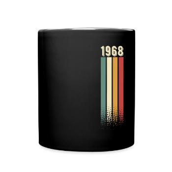 1968 Year of birth Year of construction Birthday Retro Vintage - Full Colour Mug - black - Front