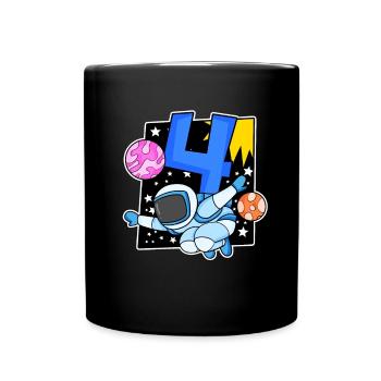 4 anniversaire garçon - 4 ans - J’ai 4 ans - Mug uni - noir - Devant