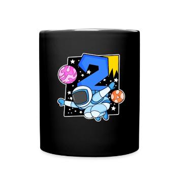 2 anniversaire garçon - 2 ans - Je suis 2 - Mug uni - noir - Devant