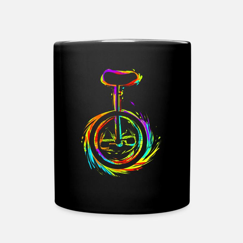 Monocycle Riding Conception de cyclisme coloré - Mug uni - noir
