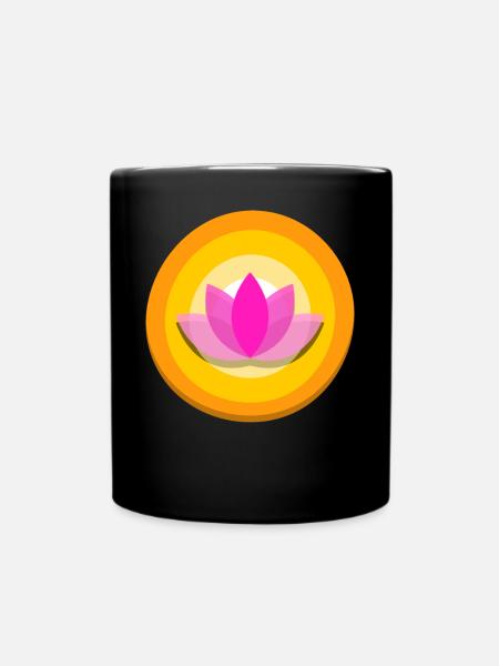 Qigong Qi Gong Tai Chi Chigong - Tasse einfarbig - Schwarz