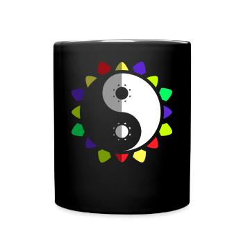 Qigong Qi Gong Tai Chi Chigong - Tasse einfarbig - Schwarz - Vorne