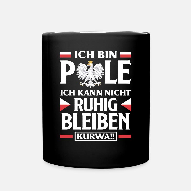 Ich Bin Pole Polen - Tasse einfarbig - Schwarz
