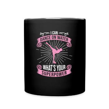 I Can Dance On Water Your Superpower Figure Skating - Full Colour Mug - black - Front