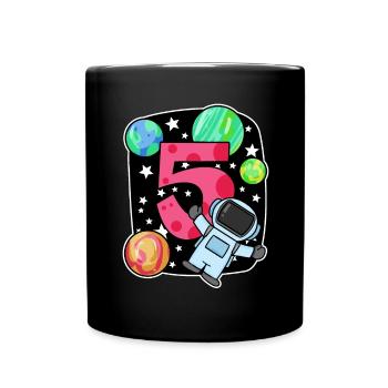 5 anniversaire garçon - 5 ans - J’ai 5 ans - Mug uni - noir - Devant
