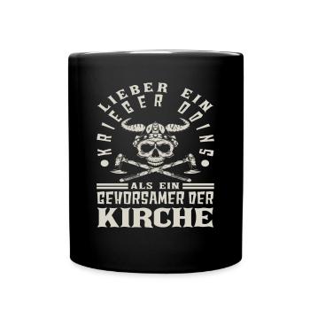 Wikinger - Tasse einfarbig - Schwarz - Vorne