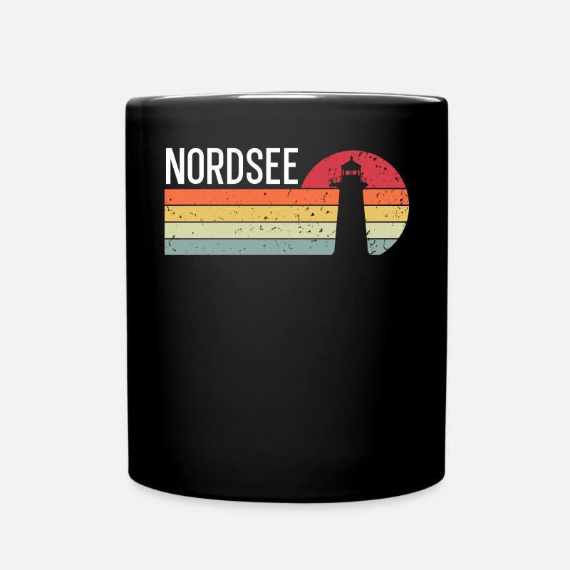 Nordsee - Tasse einfarbig - Schwarz