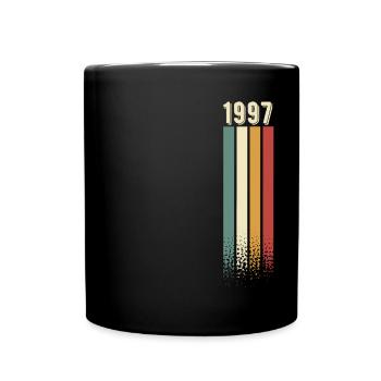 1997 Year of birth Year of construction Birthday Retro Vintage - Full Colour Mug - black - Front