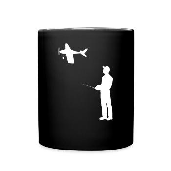 Modèle d’avion RC Volant Rétro Vintage Cadeau - Mug uni - noir - Devant