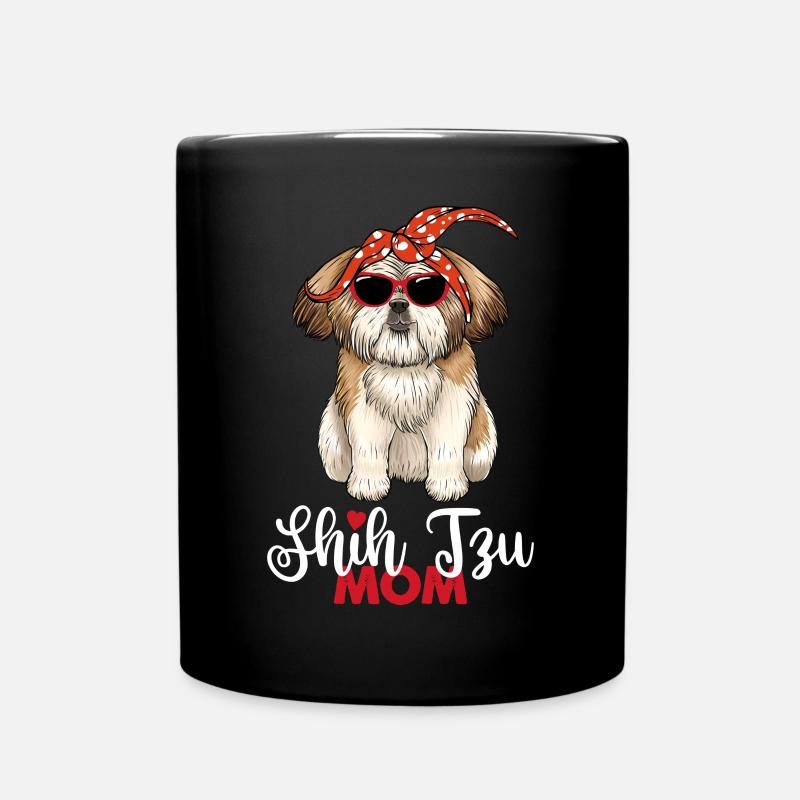 Shih Tzu Maman Shih Tzu Mama - Mug uni - noir