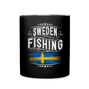 Suède Pêche Pêcheur Pêcheur - Mug uni - noir - Devant