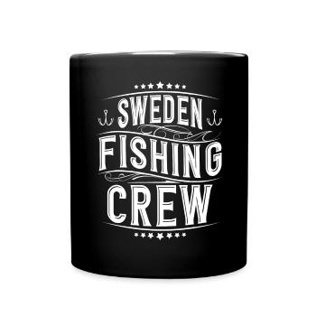Équipe d’équipage de pêche de pêcheur de Suède - Mug uni - noir - Devant
