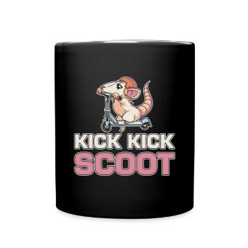 Kick Kick Scoot Scooter Tricks Stunts Riding Young - Tasse einfarbig - Schwarz - Vorne