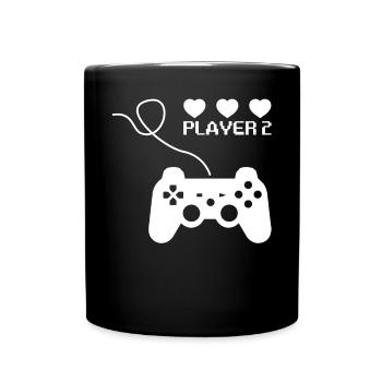 Joueur vidéo Couple Joueur 1 Joueur 2 Correspondance - Mug uni - noir - Devant