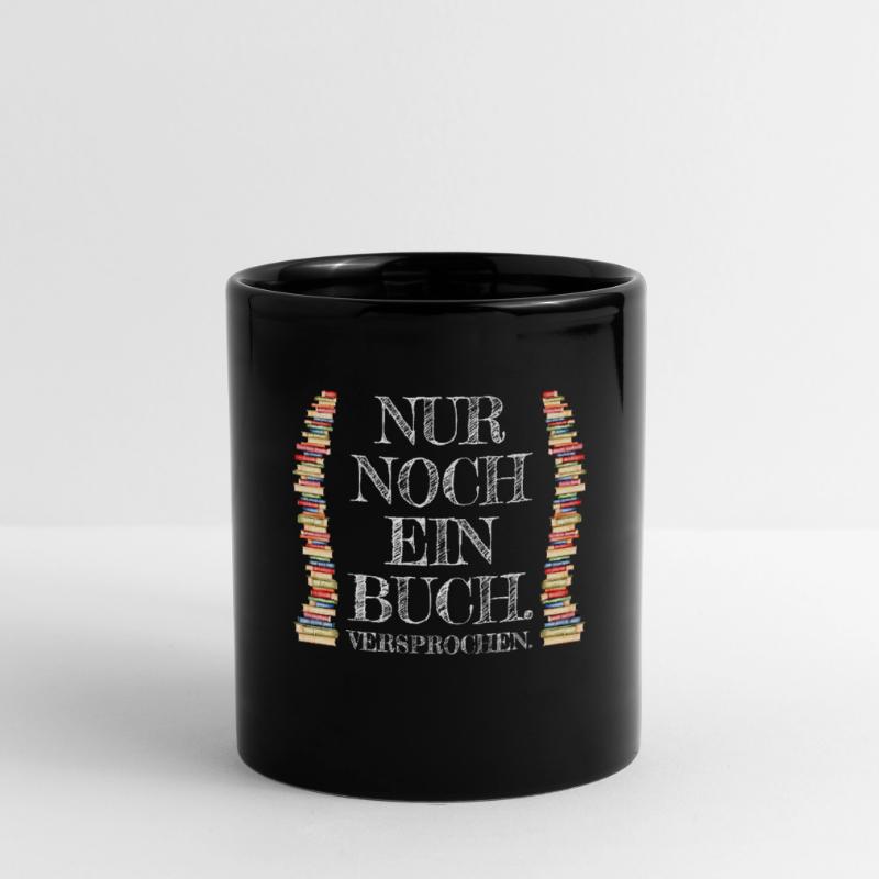 Nur Noch Ein Buch Versprochen Leseratte Bücherwurm Tasse einfarbig