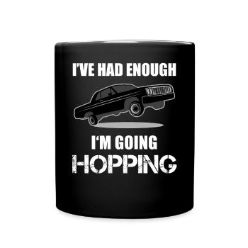 Lowrider Jumpcar Auto Lustiger Spruch Geschenk - Tasse einfarbig - Schwarz - Vorne