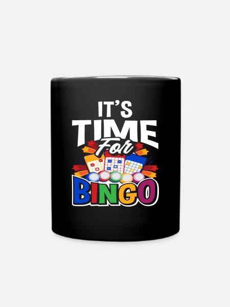 Bingo - Ensfarvet krus - sort