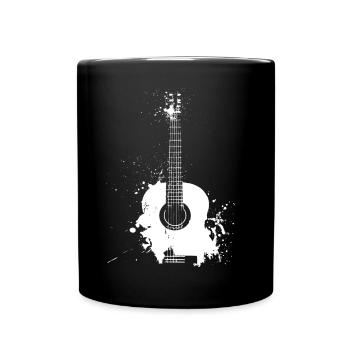 Guitarist Guitar Player Vintage Guitar - Full Colour Mug - black - Front